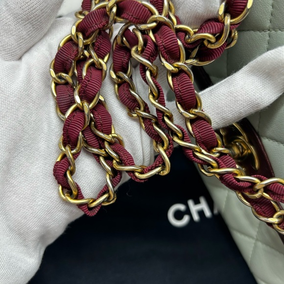 QUILTED LAMBSKIN 2-TONE FLAP BAG - Picture 16 of 16